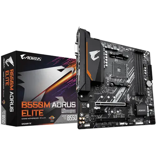 Дънна платка GIGABYTE B550M AORUS ELITE, Socket AM4 - image 4