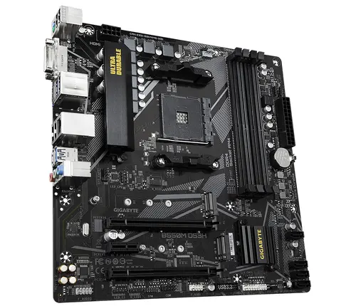 Дънна платка GIGABYTE B550M DS3H, Socket AM4, 4 x DDR4 - image 2