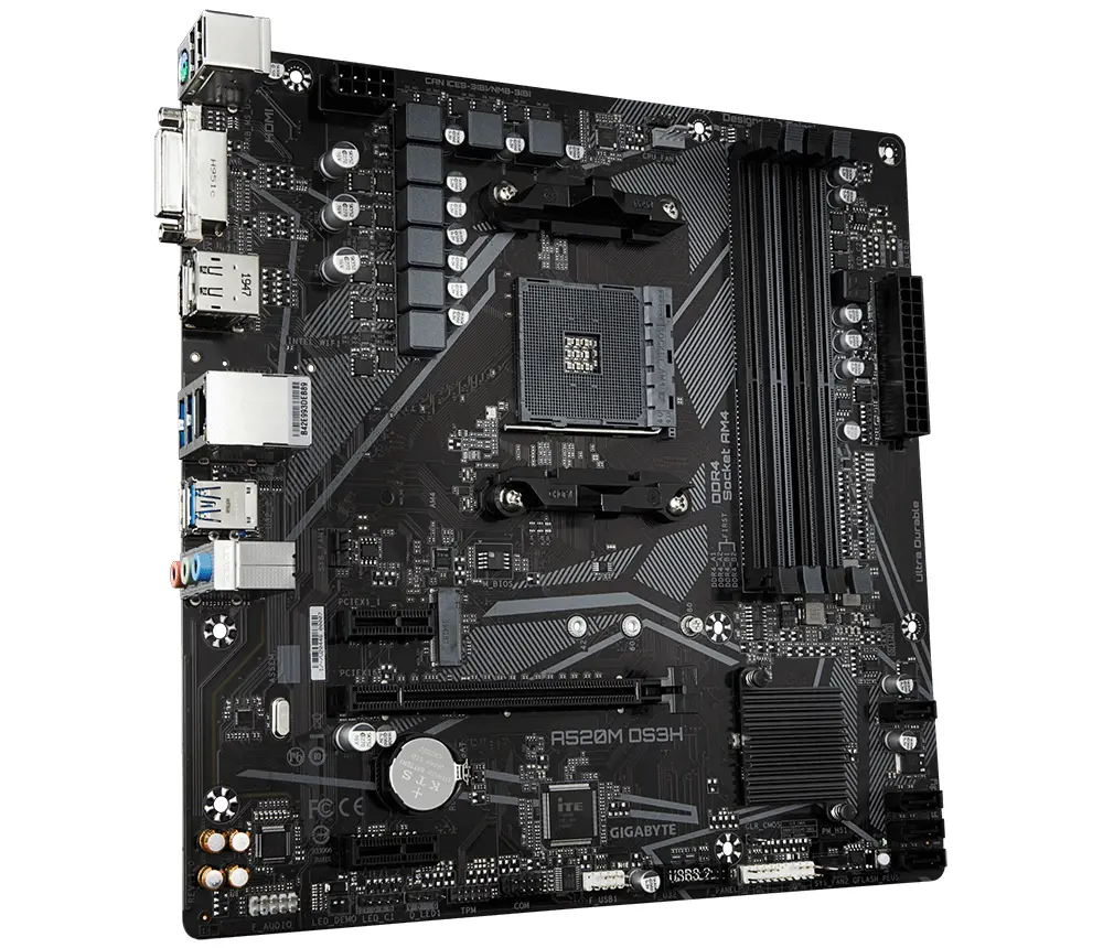 Placă de bază GIGABYTE A520M-DS3H V2, Socket AM4 - image 2