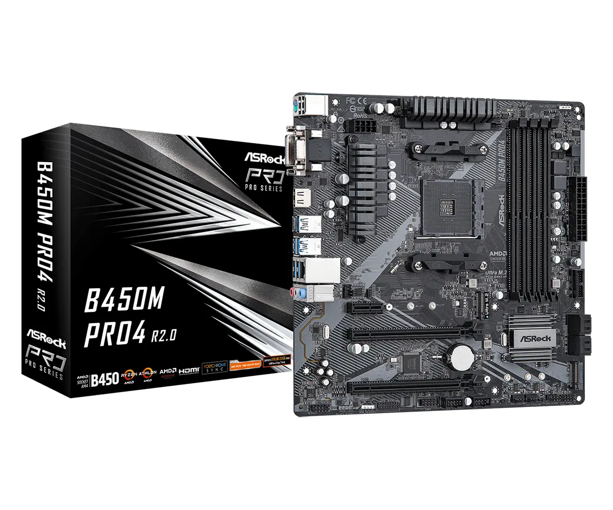 Дънна платка ASROCK B450M Pro4 R2.0 - image 4