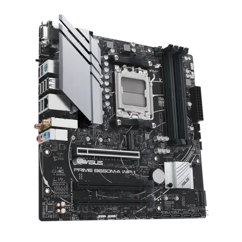 Дънна платка ASUS PRIME B650M WI-FI II socket AM5, 4xDDR5, Aura Sync, PCIe 5.0 SSD Slot - image 2