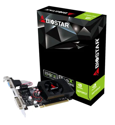Placă video BIOSTAR GeForce GT730, 2GB, GDDR3, 128 bit, DVI-I, D-Sub, HDMI - 1