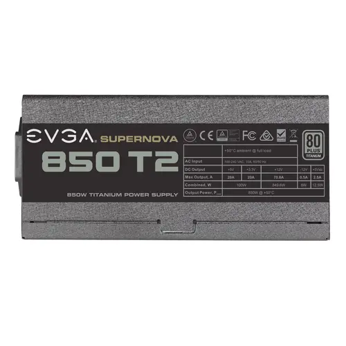 Захранващ блок EVGA SuperNova 850 T2 850W 80+ Titanium, Fully Modular - image 3