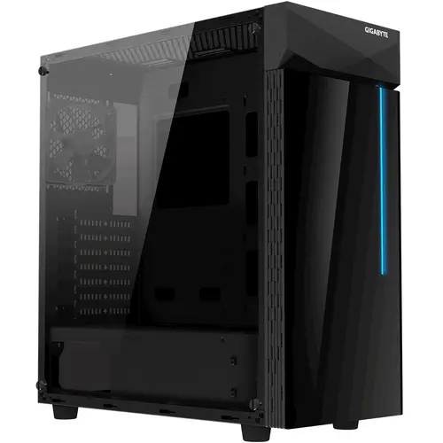 Carcasă Gigabyte C200G RGB, Mid Tower, Neagră - 1