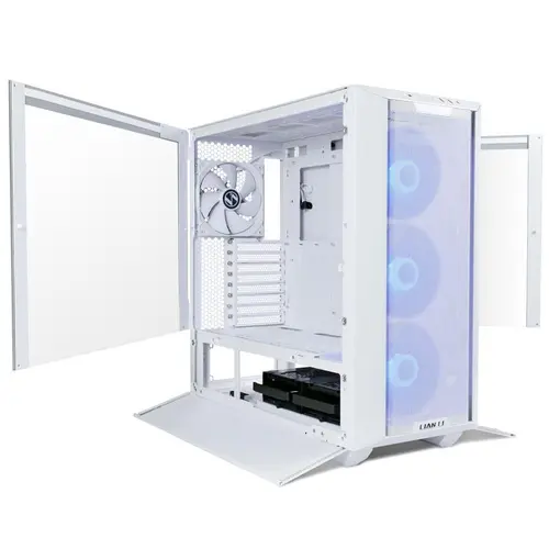 Кутия Lian-Li LANCOOL III RGB Mid-Tower, Tempered Glass, Бяла - image 4