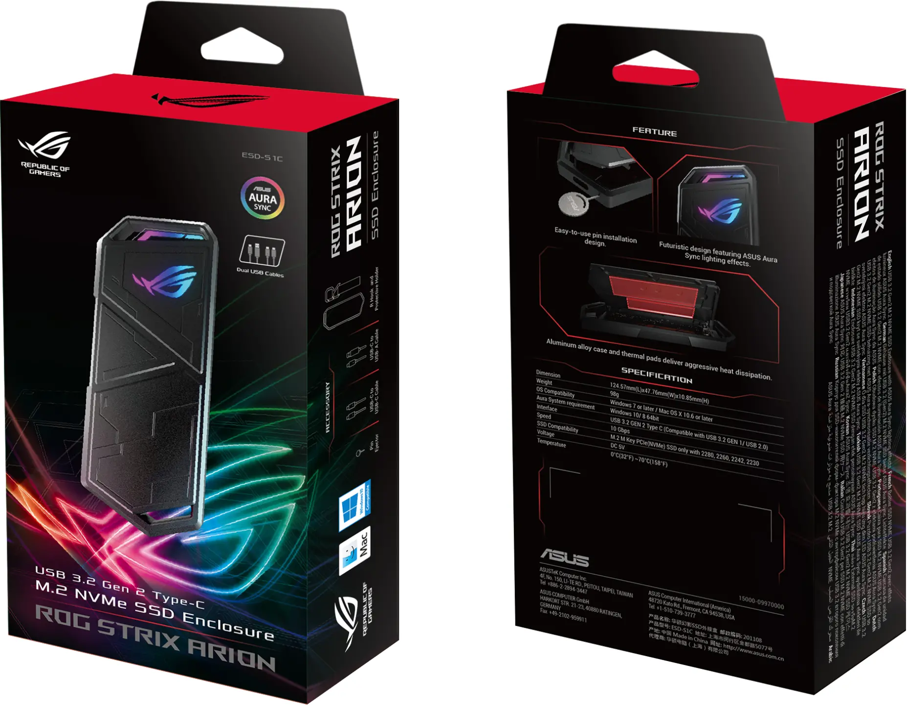 ASUS ROG STRIX ARION, чекмедже за SSD - image 11