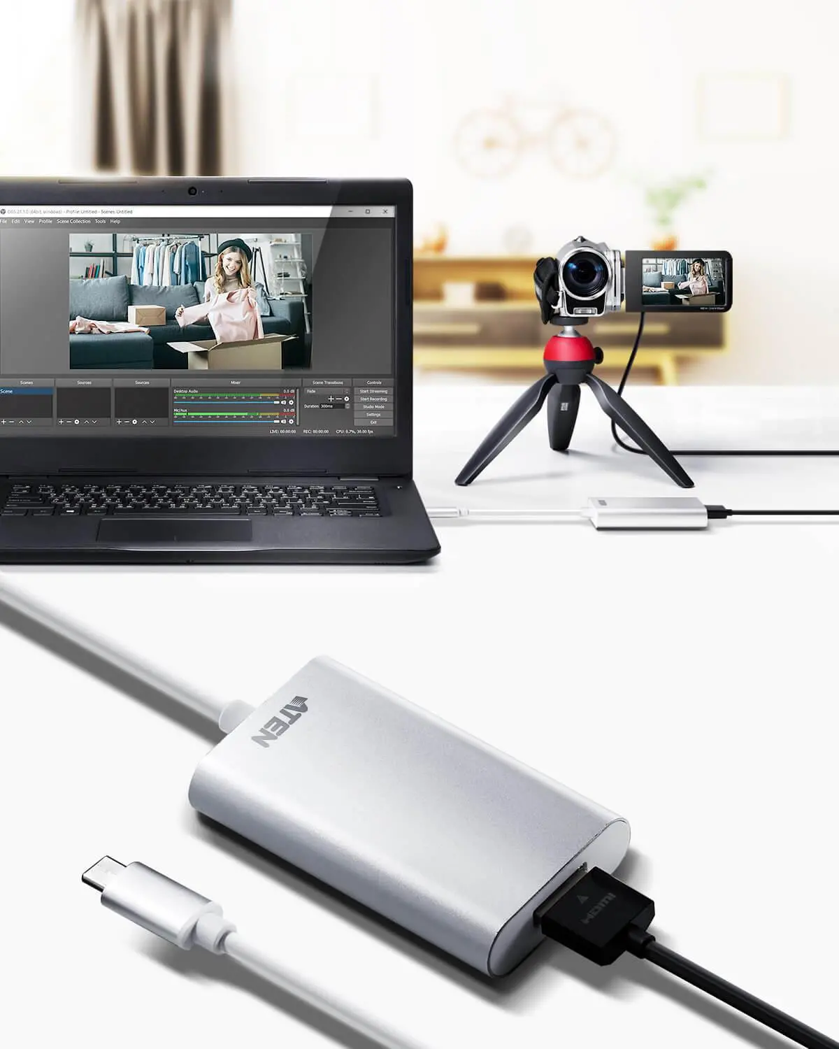 Външен кепчър ATEN CAMLIVE, HDMI към USB-C, UVC - image 4