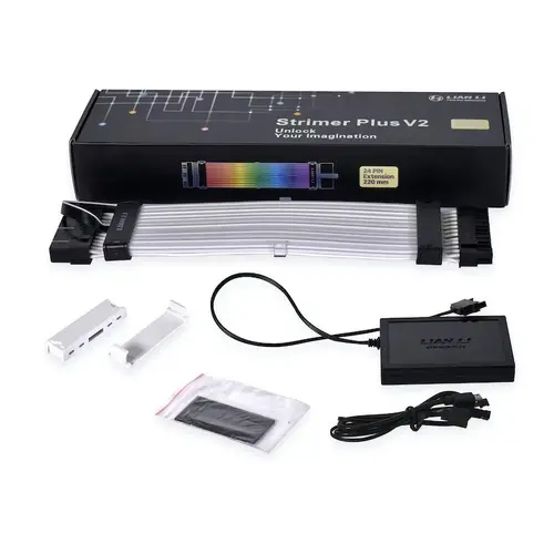 Удължителни RGB кабели Lian-Li Strimer Plus V2, 24-PIN, RGB, PCIe - image 12