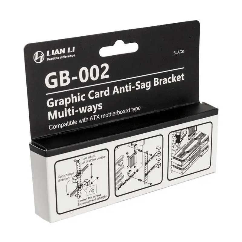 Βάση για κάρτες γραφικών Lian Li GB-002, VGA, Anti-Sag, Μαύρο - image 4