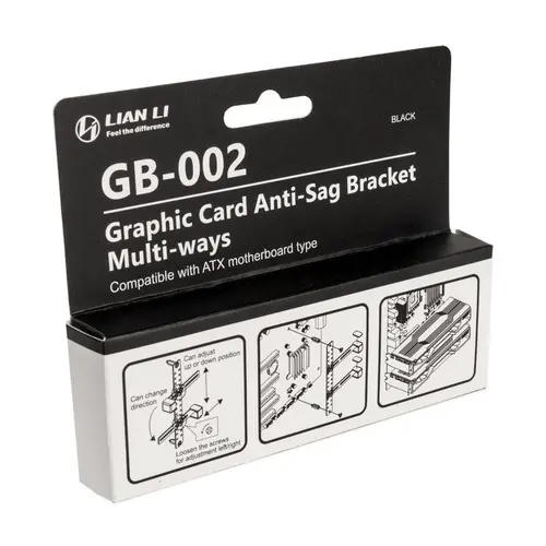 Βάση για κάρτες γραφικών Lian Li GB-002, VGA, Anti-Sag, Μαύρο - 5