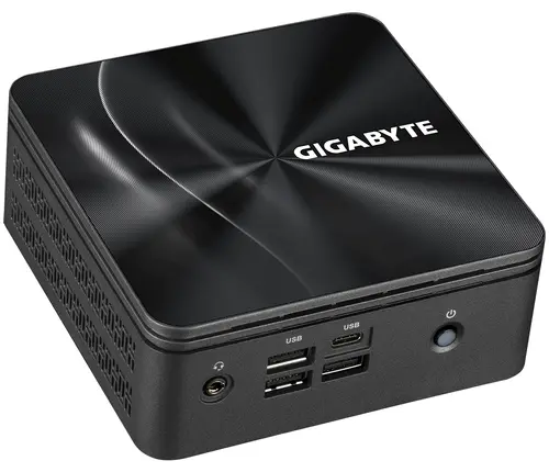 Настолен компютър Gigabyte Brix BRR5-4500, AMD Ryzen 5 4500U, 2 x SODIMM DDR4, M.2 SSD, USB-C, WiFi 6 +BT, black