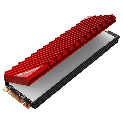 Παθητικός ψύκτρα Jonsbo M.2 SSD, με πτερύγια, Κόκκινο - 5