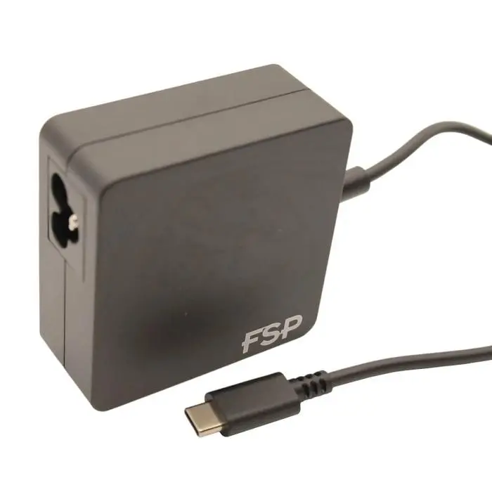 Sursă de alimentare (încărcător) universală pentru laptop FSP NB 65W, USB Type-C, Negru