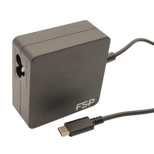 Sursă de alimentare (încărcător) universală pentru laptop FSP NB 65W, USB Type-C, Negru - 1