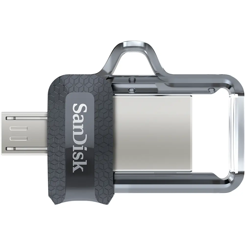 USB памет SanDisk Ultra Dual Drive m3.0, 128GB, OTG, Черен - image 1