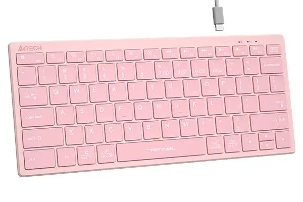 Безжична клавиатура A4TECH FBX51C FSTyler, розово - image 1