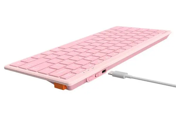 Безжична клавиатура A4TECH FBX51C FSTyler, розово - image 3