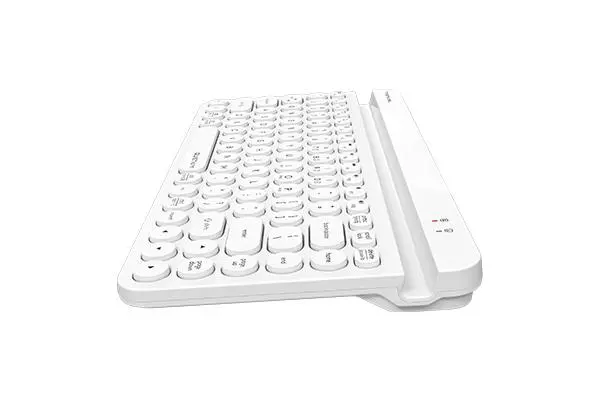 Безжична клавиатура A4tech Fstyler FBK30, Bluetooth, 2.4G, Стойка за телефон, Кирилизирана, Бяла - image 2