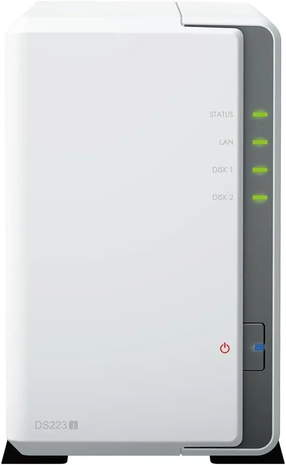 Storage în rețea Synology DS223j, Pentru 2 hard diskuri, Realtek RTD1619B 4-core 1.7GHz, 1 GB - image 1