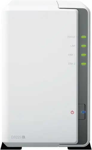 Storage în rețea Synology DS223j, Pentru 2 hard diskuri, Realtek RTD1619B 4-core 1.7GHz, 1 GB - 2