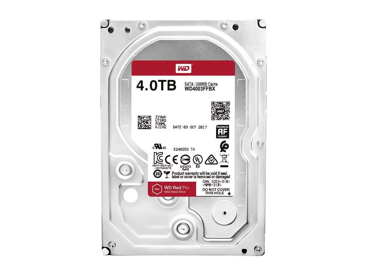 Твърд диск, Western Digital Red Pro NAS 4 TB - SATA 6Gb/s 7200 rpm 128MB - image 1