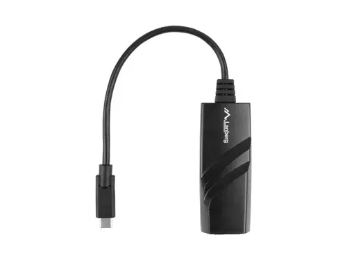 Адаптер, Lanberg USB type-c 3.1 LAN adapter 1GB - image 1
