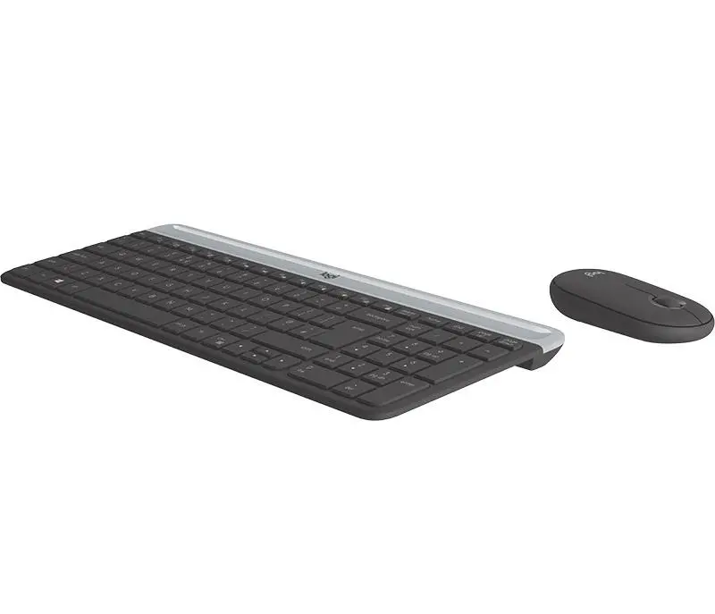 Комплект, Logitech Slim Wireless Keyboard and Mouse Combo MK470 - GRAPHITE - image 1
