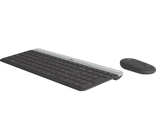 Комплект, Logitech Slim Wireless Keyboard and Mouse Combo MK470 - GRAPHITE - image 1