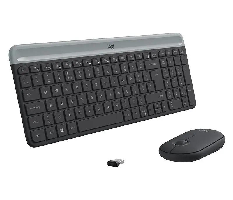 Комплект, Logitech Slim Wireless Keyboard and Mouse Combo MK470 - GRAPHITE - image 3