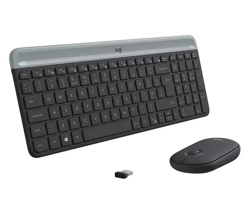 Комплект, Logitech Slim Wireless Keyboard and Mouse Combo MK470 - GRAPHITE - image 3