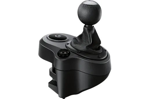Schimbător de viteze, Logitech G Shifter, Șase viteze, pentru volane G923, G29 ȘI G920 Racing Wheels, Oțel, Piele - image 1