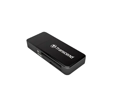 Cititor de carduri, Transcend cititor de carduri SD/microSD, USB 3.0/3.1 Gen 1, Negru