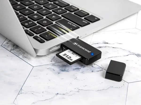 Cititor de carduri, Transcend cititor de carduri SD/microSD, USB 3.0/3.1 Gen 1, Negru - image 2