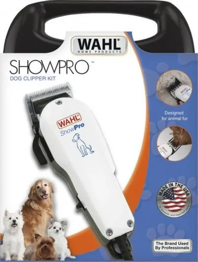 Машинка за подстригване на домашен любимец, Wahl 09265-2016, ShowPro, Corded Animal Clipper, Powerful and quiet clipping with taper lever, 4 guide combs and accessories - image 1