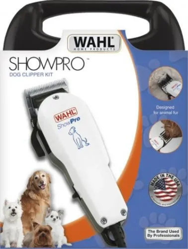 Машинка за подстригване на домашен любимец, Wahl 09265-2016, ShowPro, Corded Animal Clipper, Powerful and quiet clipping with taper lever, 4 guide combs and accessories - image 1