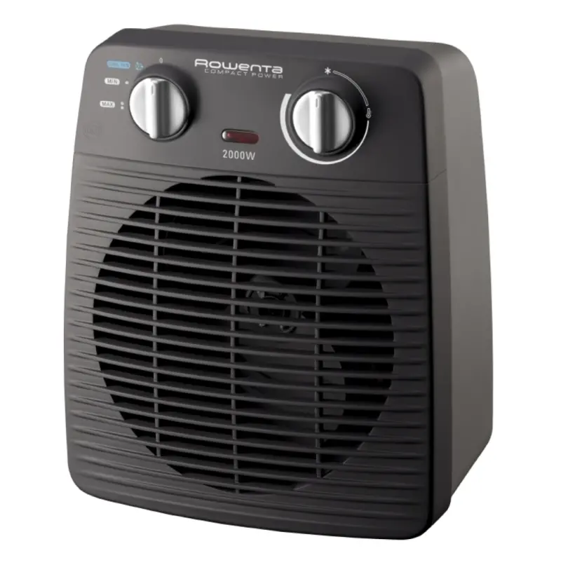 Aerotermă, Rowenta SO2210F0, 2000W, 2 viteze, ventilator de răcire, 59db(A), termostat. GRI / NEGRU