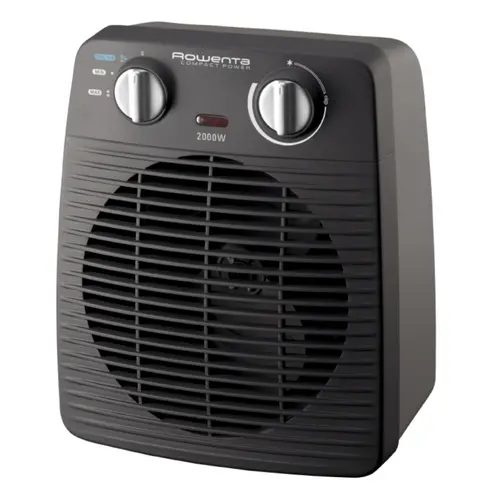 Αερόθερμο, Rowenta SO2210F0, 2000W, 2 ταχύτητες, ανεμιστήρας ψύξης, 59db(A), θερμοστάτης. ΓΚΡΙ / ΜΑΥΡΟ - 1