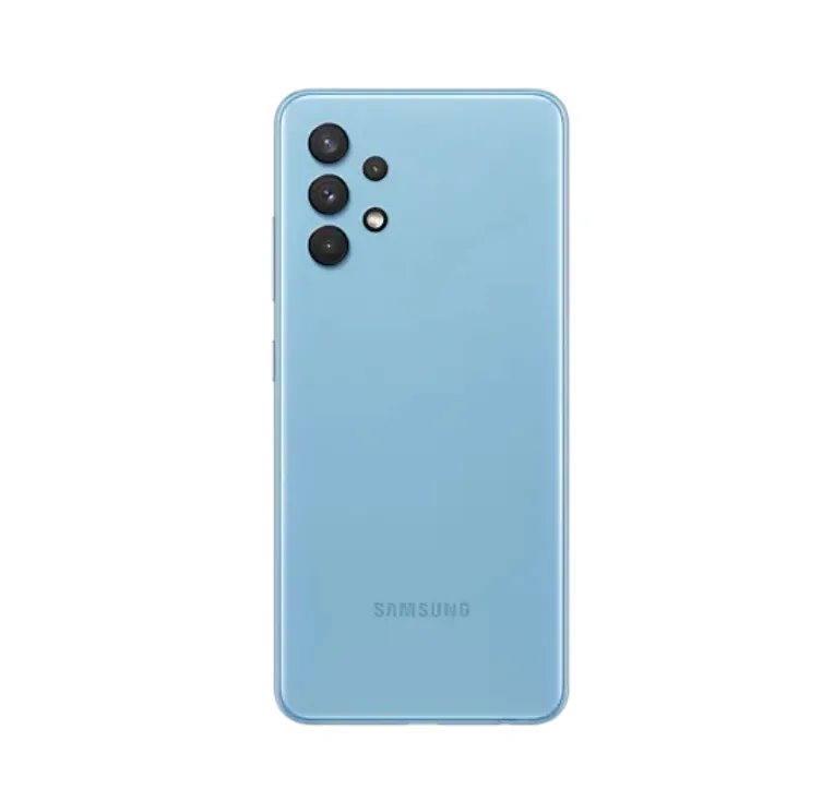 Мобилен телефон, Samsung SM-A325 GALAXY A32 128 GB, Octa-Core (2x2.0 GHz, 6x1.8 GHz), 4GB RAM, 6.4" 1080x2400 90 Hz Super AMOLED, 64.0 MP + 8.0 MP + 5.0 MP + 5.0 MP, 5000 mAh, 4G, Dual SIM, Blue - image 1