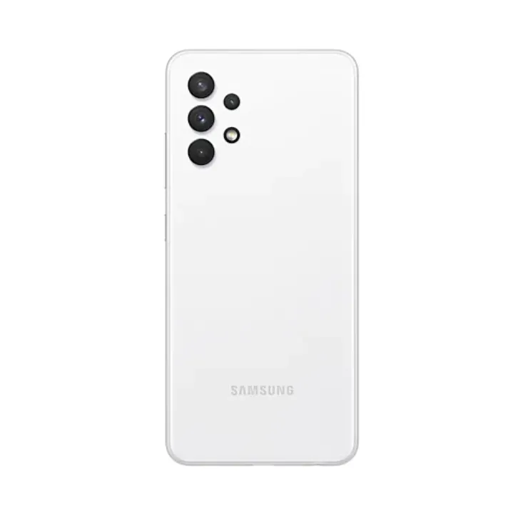 Мобилен телефон, Samsung SM-A325 GALAXY A32 128 GB, Octa-Core (2x2.0 GHz, 6x1.8 GHz), 4GB RAM, 6.4" 1080x2400 90 Hz Super AMOLED, 64.0 MP + 8.0 MP + 5.0 MP + 5.0 MP, 5000 mAh, 4G, Dual SIM, White - image 1