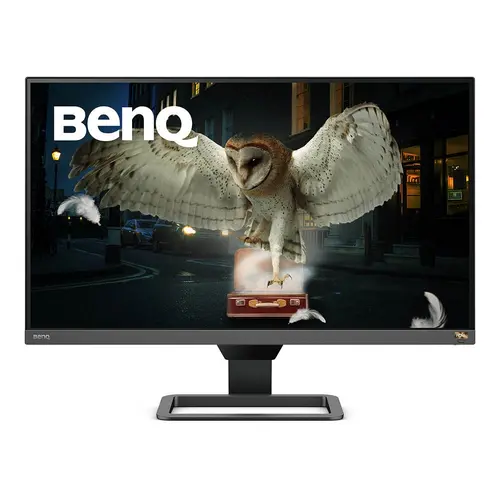 Монитор, BenQ EW2780Q, 27" IPS, HDRi, 5ms, 2560x1440 2K QHD, 99% sRGB, Super Resolution, Smart focus, Flicker-free, B.I.+, LBL, 1000:1, DCR 20M:1, 8bit, 350 cd/m, HDMI (v2.0) x2, DisplayPort (DP), treVolo Speakers 5W x2, Tilt, Vesa 100x100, Bezel-less, Black - image 2