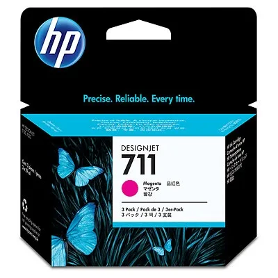 Консуматив, HP 711 3-pack 29-ml Magenta Ink Cartridges