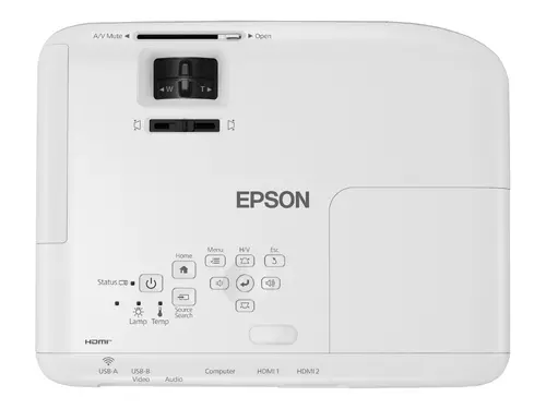 Мултимедиен проектор, Epson EB-FH06, Full HD 1080p (1920 x 1080, 16:9), 3 500 ANSI lumens, 16 000:1, USB, 2x HDMI, VGA, Wireless 802.11b/g/n (optional), Lamp warr: 12 months or 1000 h, White - image 1