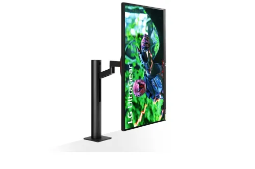 Монитор, LG 27GN880-B, 27" UltraGear Nano IPS, 1ms (GtG at Faster), 144Hz, 1000:1, 350cd/m2, QHD 2560x1440, Radeon FreeSync, G-Sync Compatible, HDR 10, DCI-P3 98%, USB, HDMI, DisplayPort,  Height Adjustable, Tilt, Retract, Swivel, Pivot, Black - image 1