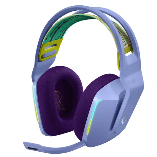 Căști, Logitech G733 căști fără fir, Lightsync RGB, Lightspeed Wireless, difuzoare PRO-G de 40 mm, DTS Headphone:X 2.0 Surround, microfon Blue Voice Căști, Logitech G733 căști fără fir, Lightsync RGB, Lightspeed Wireless, difuzoare PRO-G de 40 mm, DTS Headphone:X 2.0 Surround, microfon Blue Voice