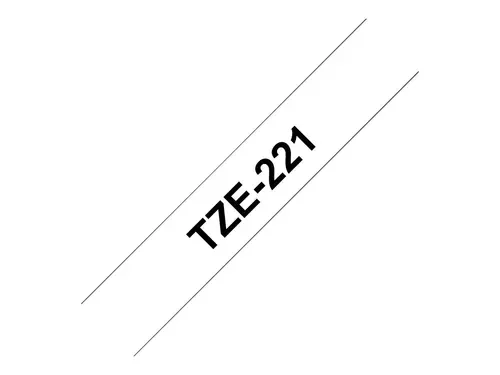 Консуматив, Brother TZe-221 Tape Black on White Laminated 9mm - Eco - image 2