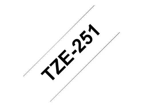 Консуматив, Brother TZe-251 Tape Black on White, Laminated, 24mm - Eco - image 2