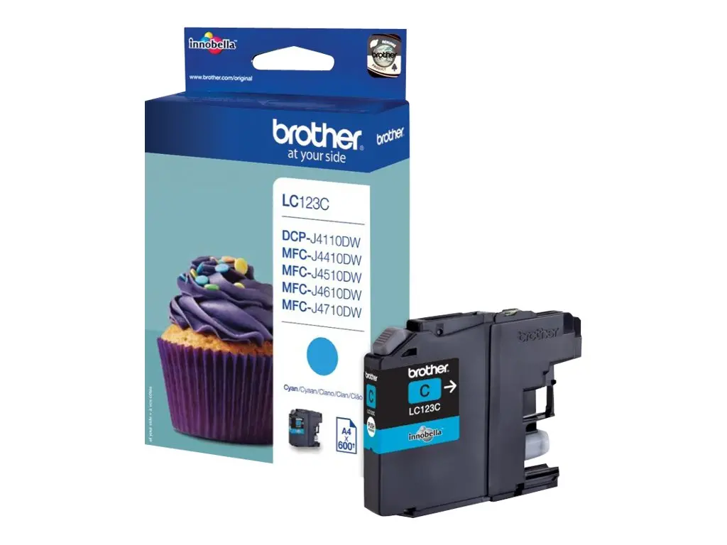 Консуматив, Brother LC-123 Cyan Ink Cartridge for MFC-J4510DW