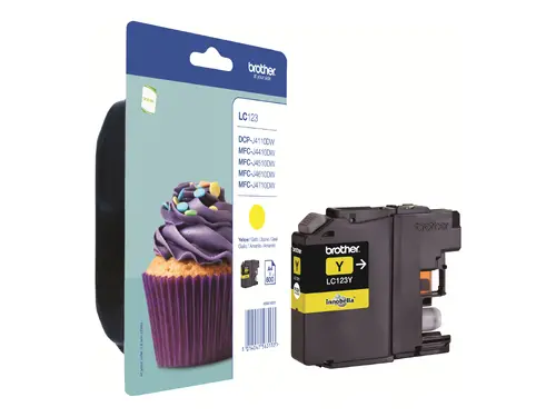 Consumabil, Brother LC-123 Yellow cartuș de cerneală pentru MFC-J4510DW - 1