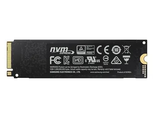 Твърд диск, Samsung SSD 970 EVO Plus 500 GB M.2, PCIe Gen 3.0 x4 NVMe 1.3, V-NAND 3-bit MLC, Phoenix Controller, 256-bit Encryption, 512 MB DDR4 SDRAM, Read 3500 MB/s Write 3200 MB/s - image 1
