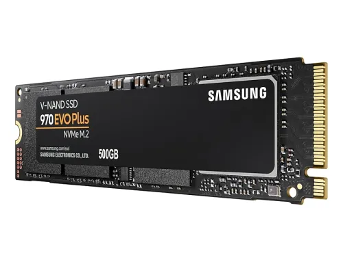 Твърд диск, Samsung SSD 970 EVO Plus 500 GB M.2, PCIe Gen 3.0 x4 NVMe 1.3, V-NAND 3-bit MLC, Phoenix Controller, 256-bit Encryption, 512 MB DDR4 SDRAM, Read 3500 MB/s Write 3200 MB/s - image 2
